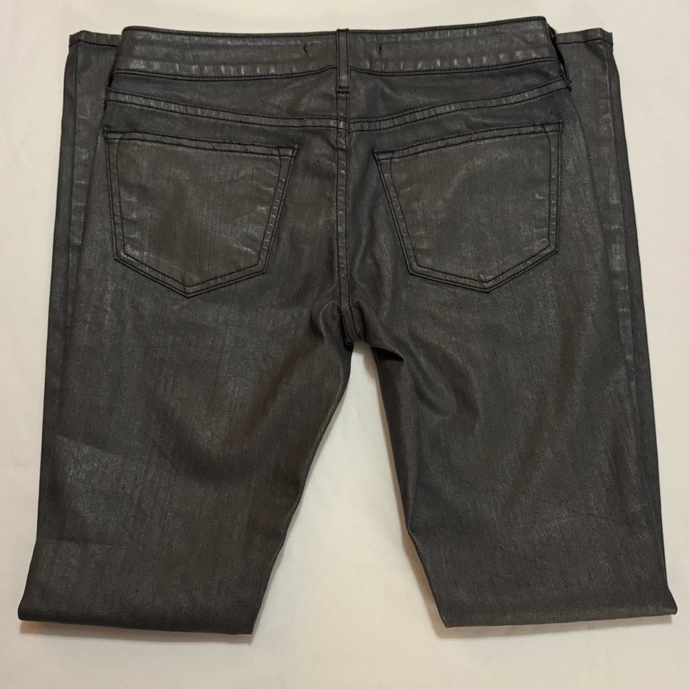 Rich & Skinny Waxed Charcoal Gray Denim Jeans Size 25 - Picture 4 of 6